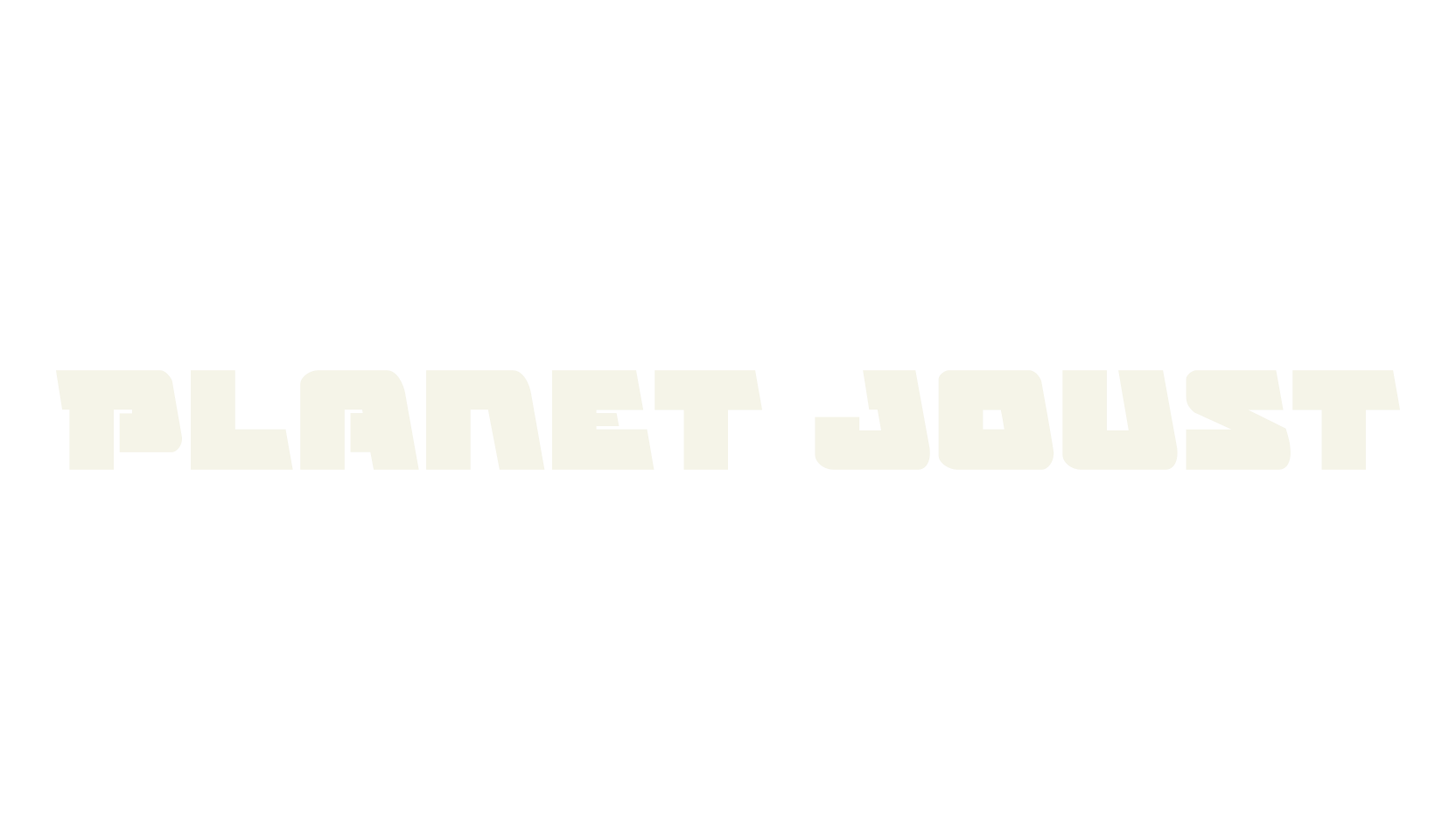 Planet Joust, display market font preview