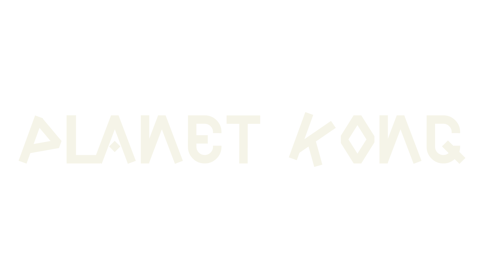 Planet Kong, space font preview