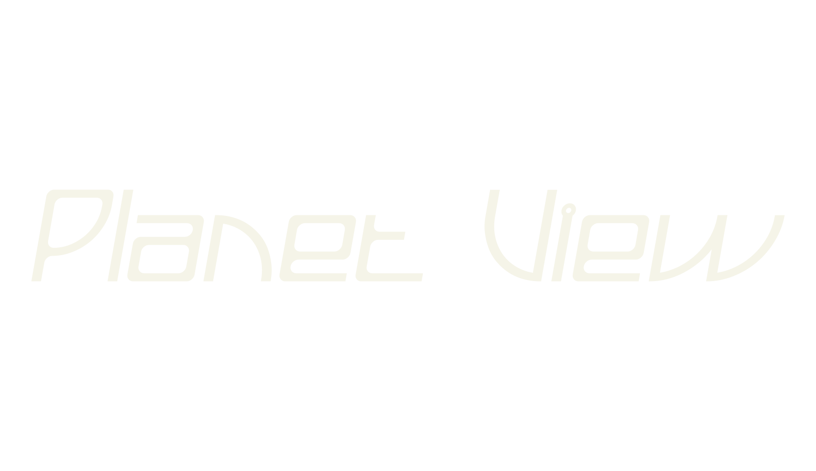 Planet View, clothing font preview