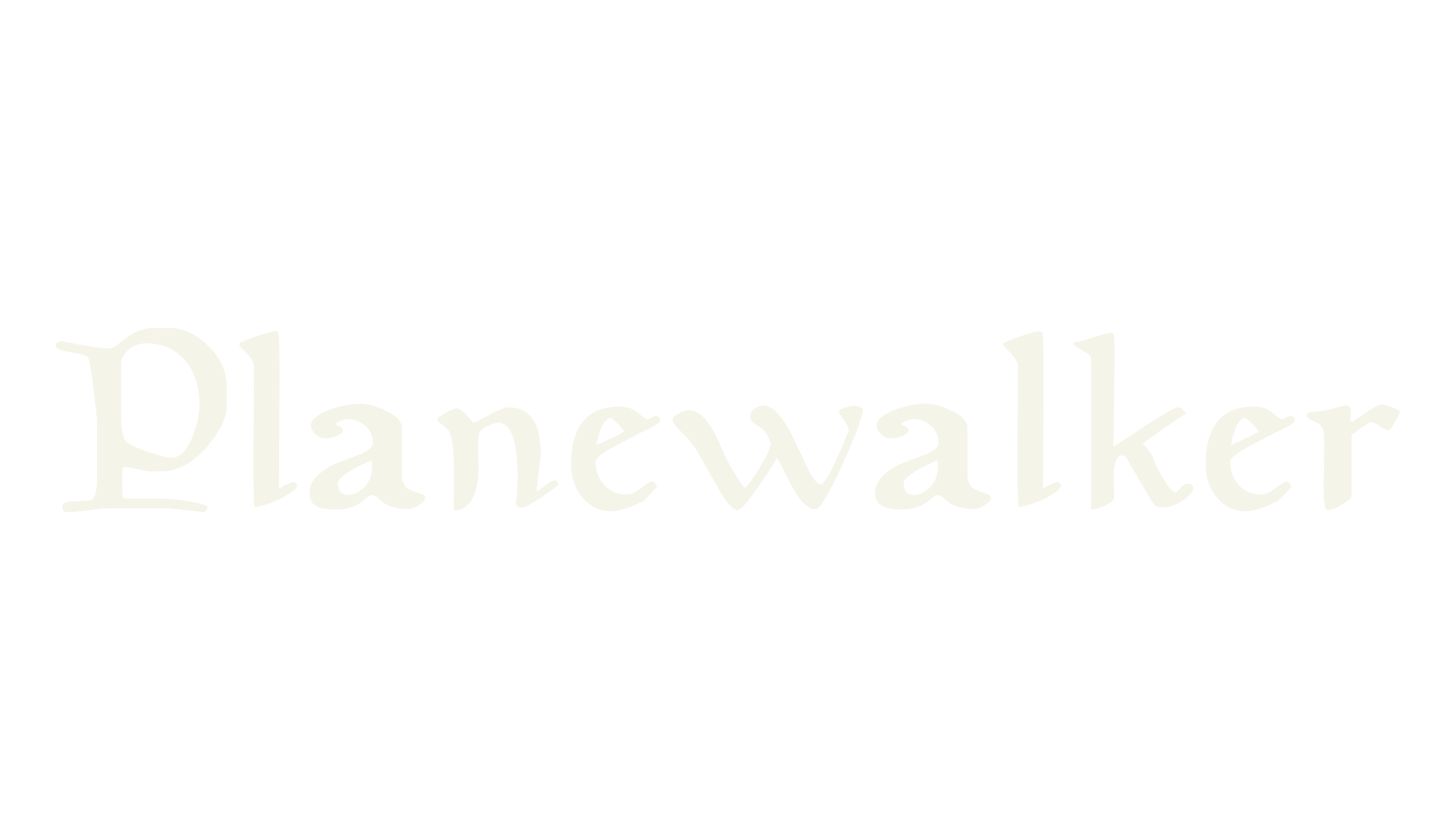 Planewalker, fantasy font preview