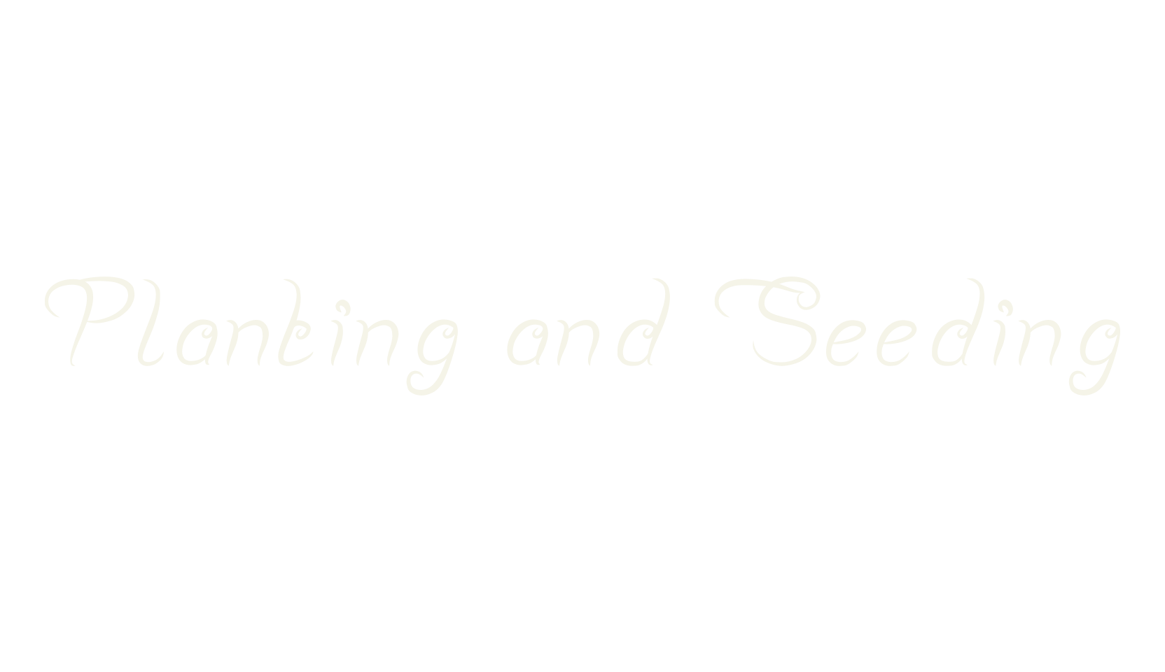 Planting and Seeding, fashion script font preview