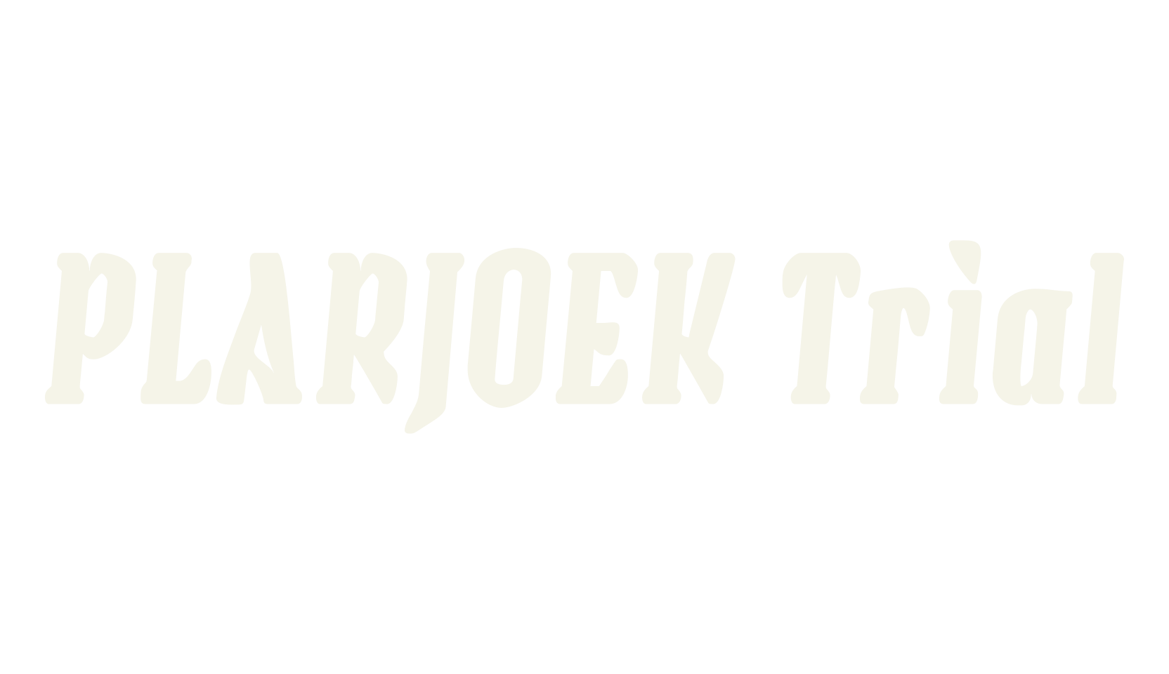 PLARJOEK Trial, gaming font preview