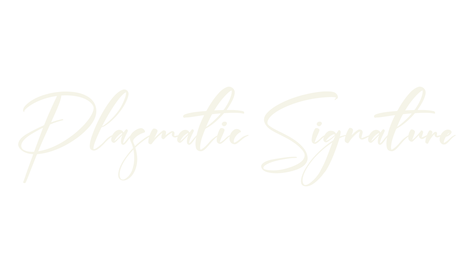 Plasmatic Signature, script font preview