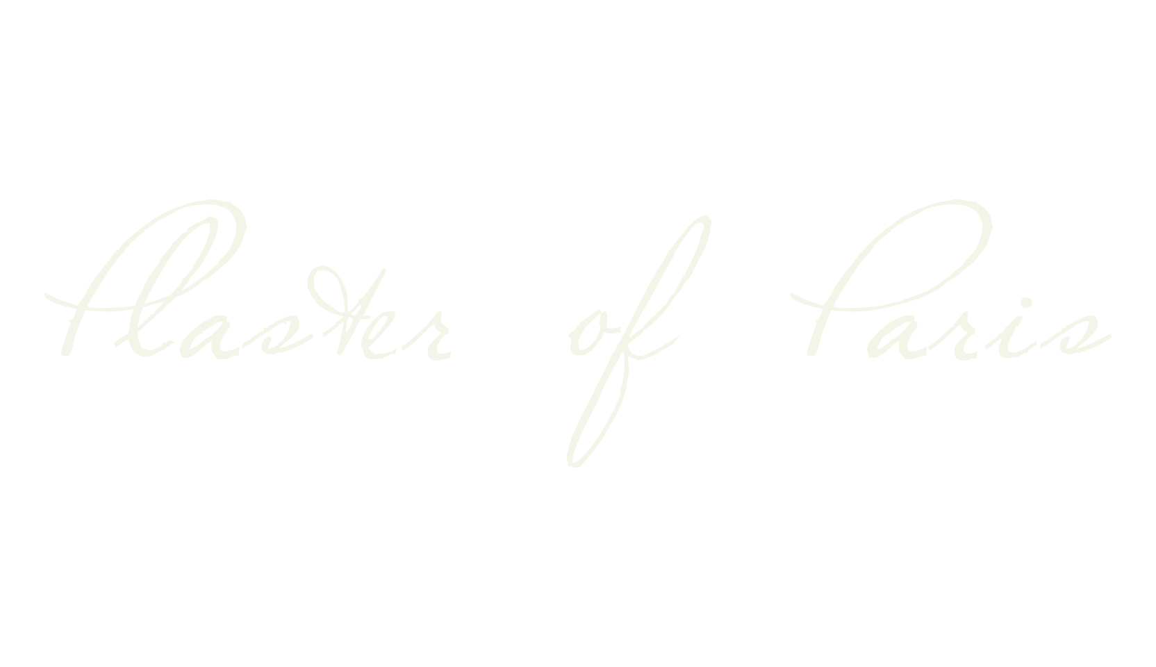 Plaster of Paris, fashion script font preview