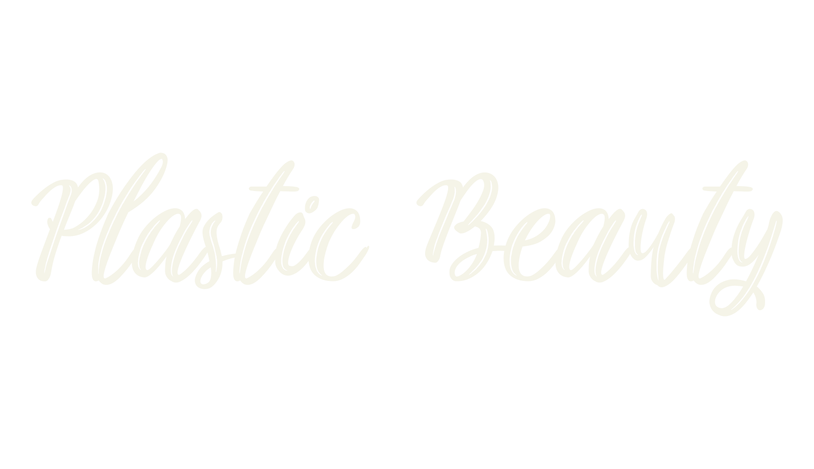 Plastic Beauty, tattoo font preview