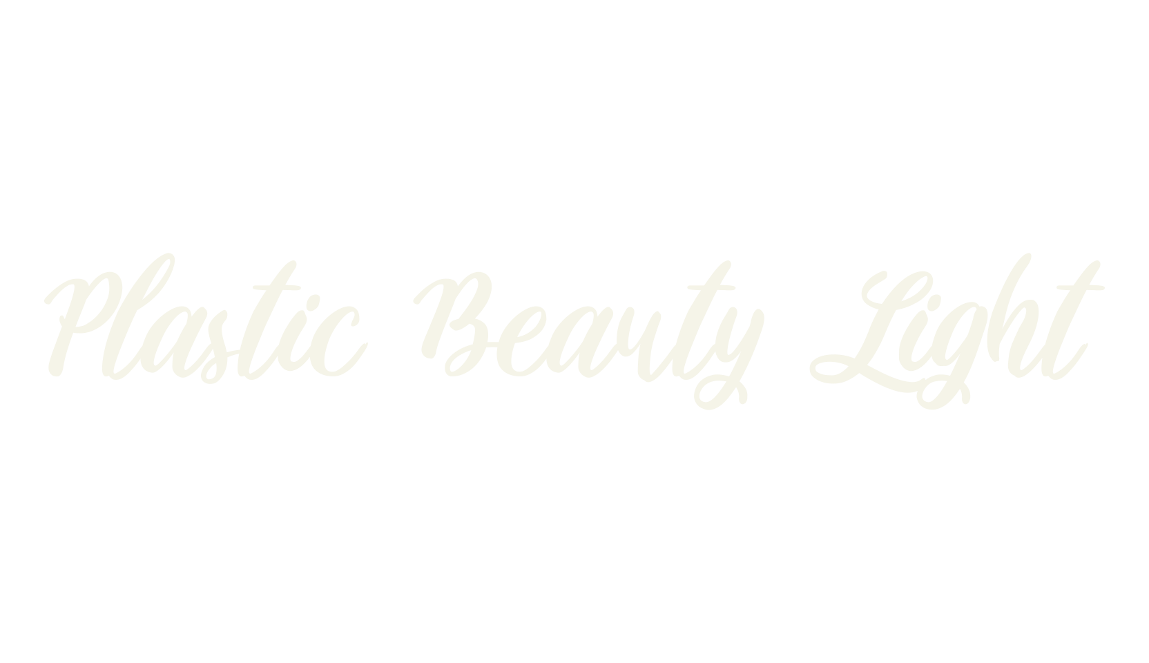 Plastic Beauty Light, tattoo font preview