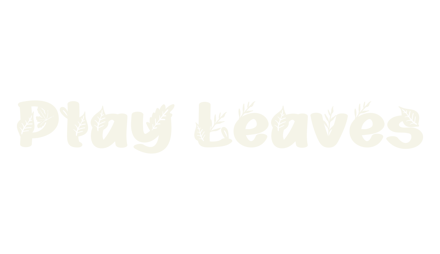 Play Leaves, cute font preview