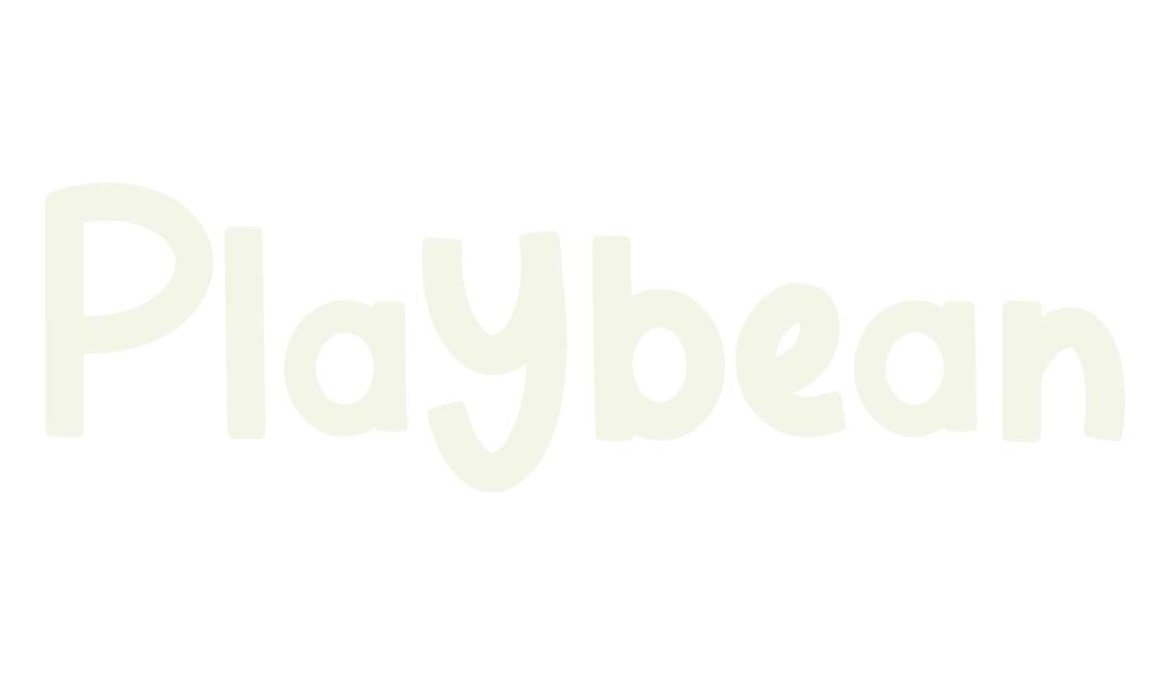 Playbean, monogram font preview