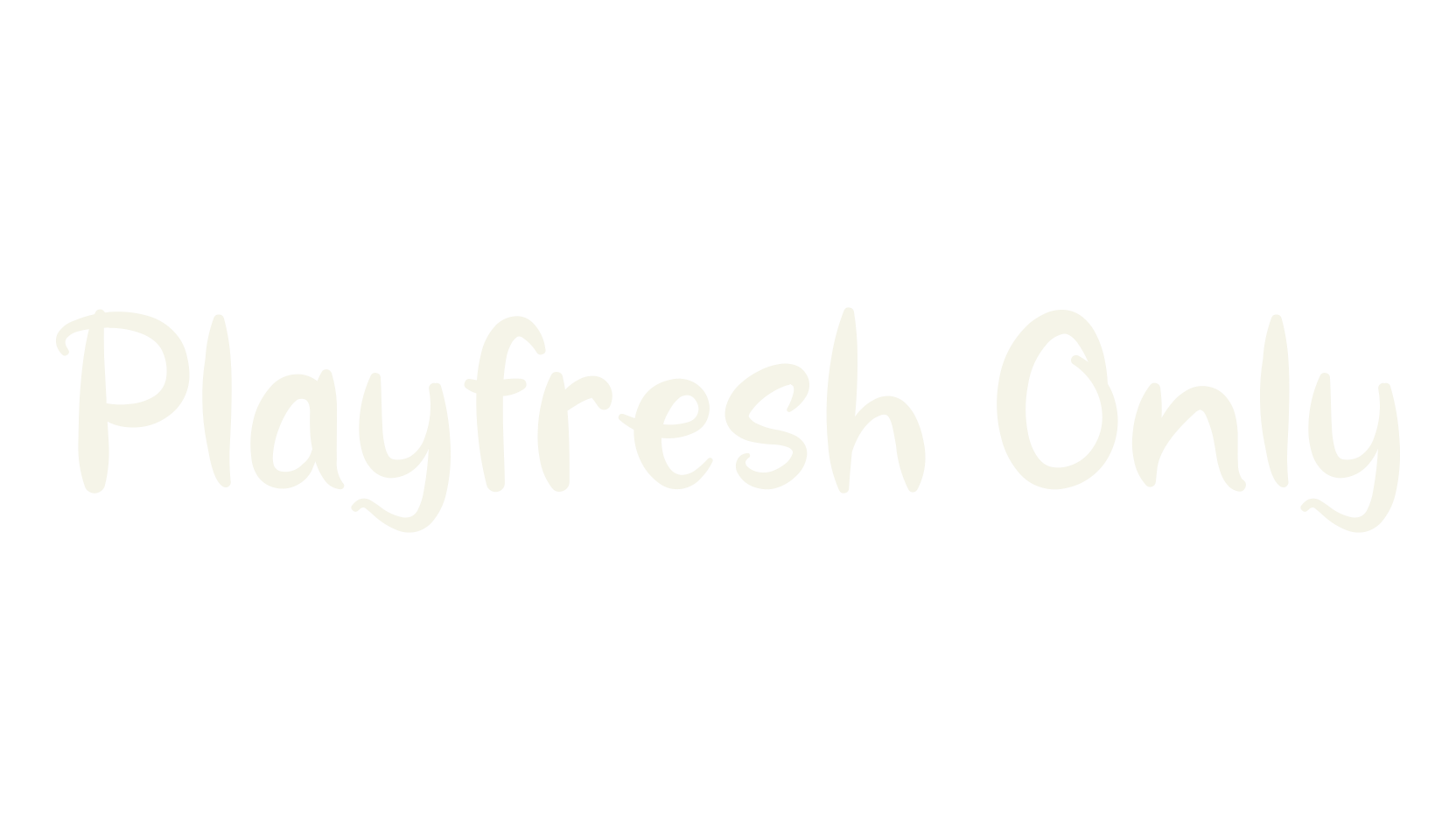Playfresh Only, fancy font preview