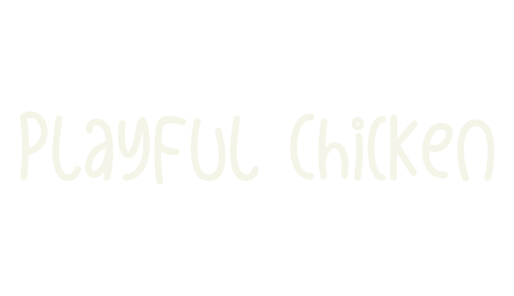 Playful Chicken, childish font preview