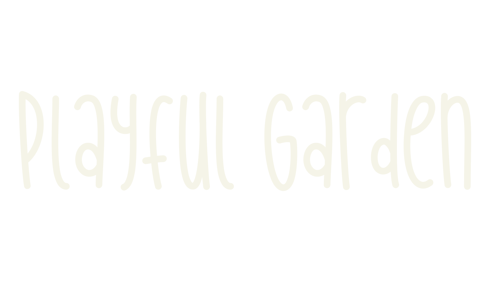 Playful Garden, playful font preview