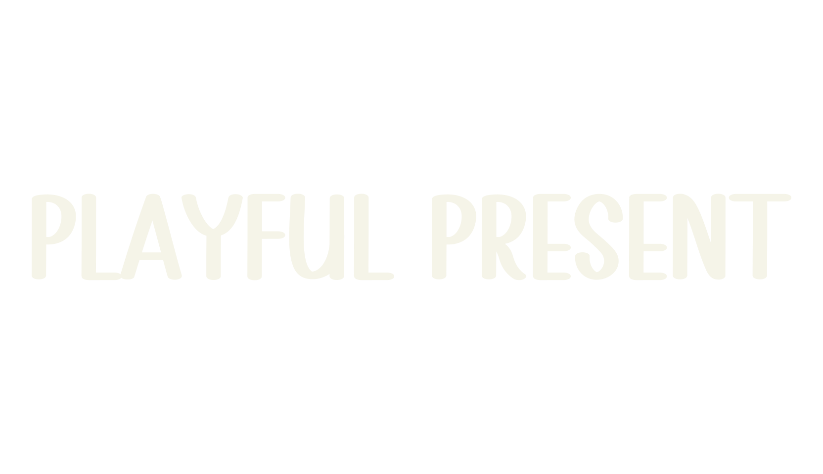 Playful Present, script font preview