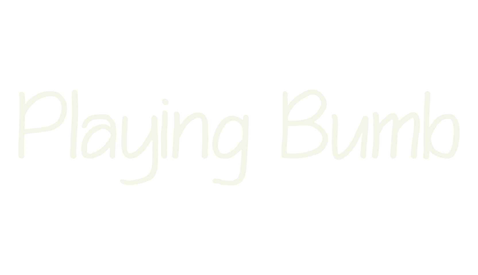 Playing Bumb, hand lettering font preview