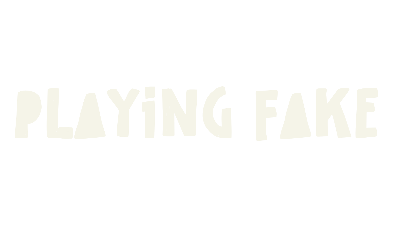 Playing Fake, lettering font preview