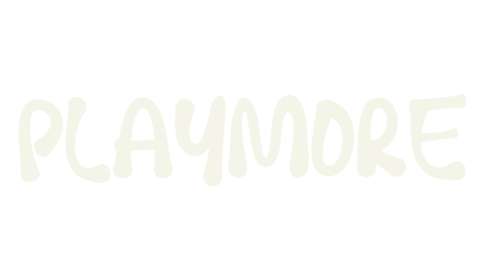 PLAYMORE, whimsical font preview