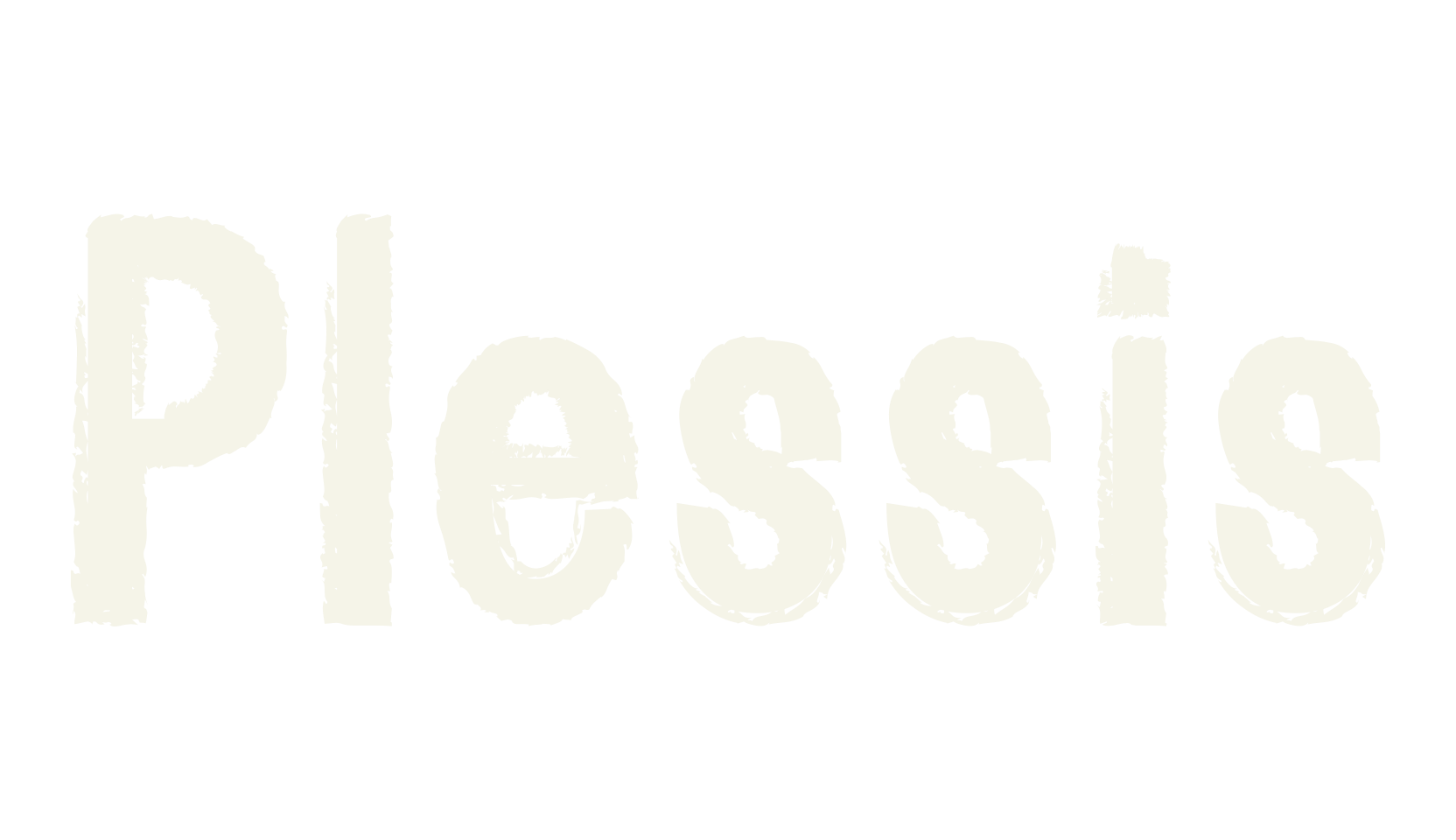 Plessis, grunge font preview