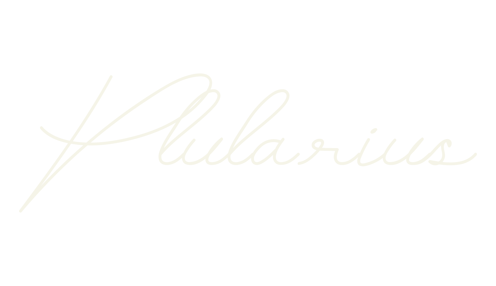 Plularius, cursive font preview