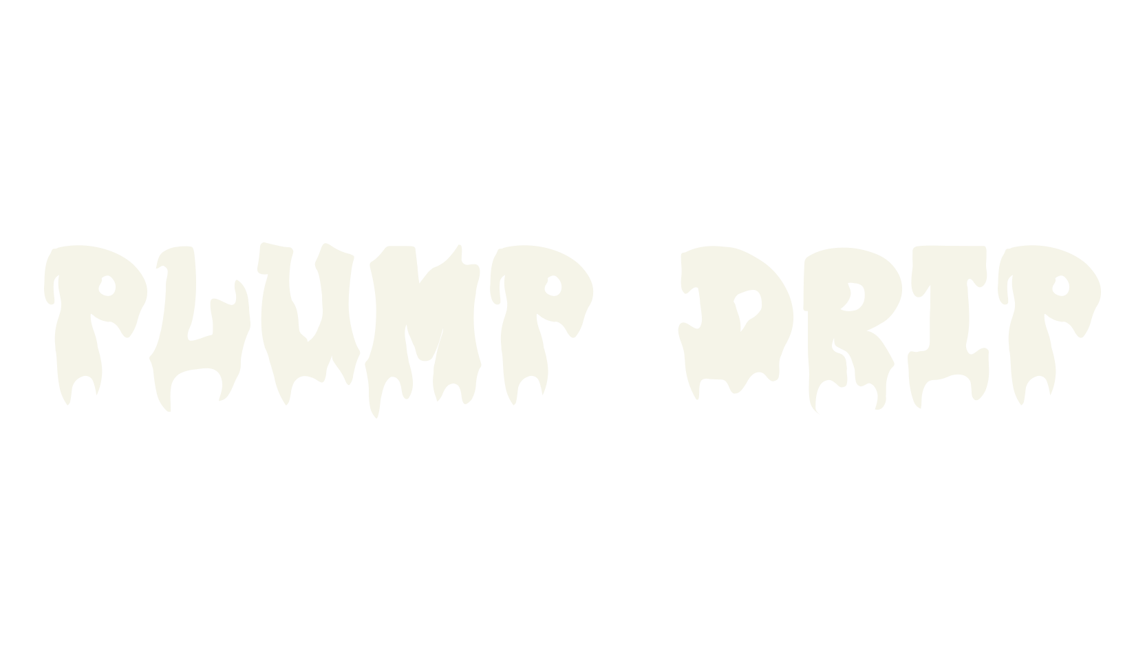 Plump Drip, dripping font preview