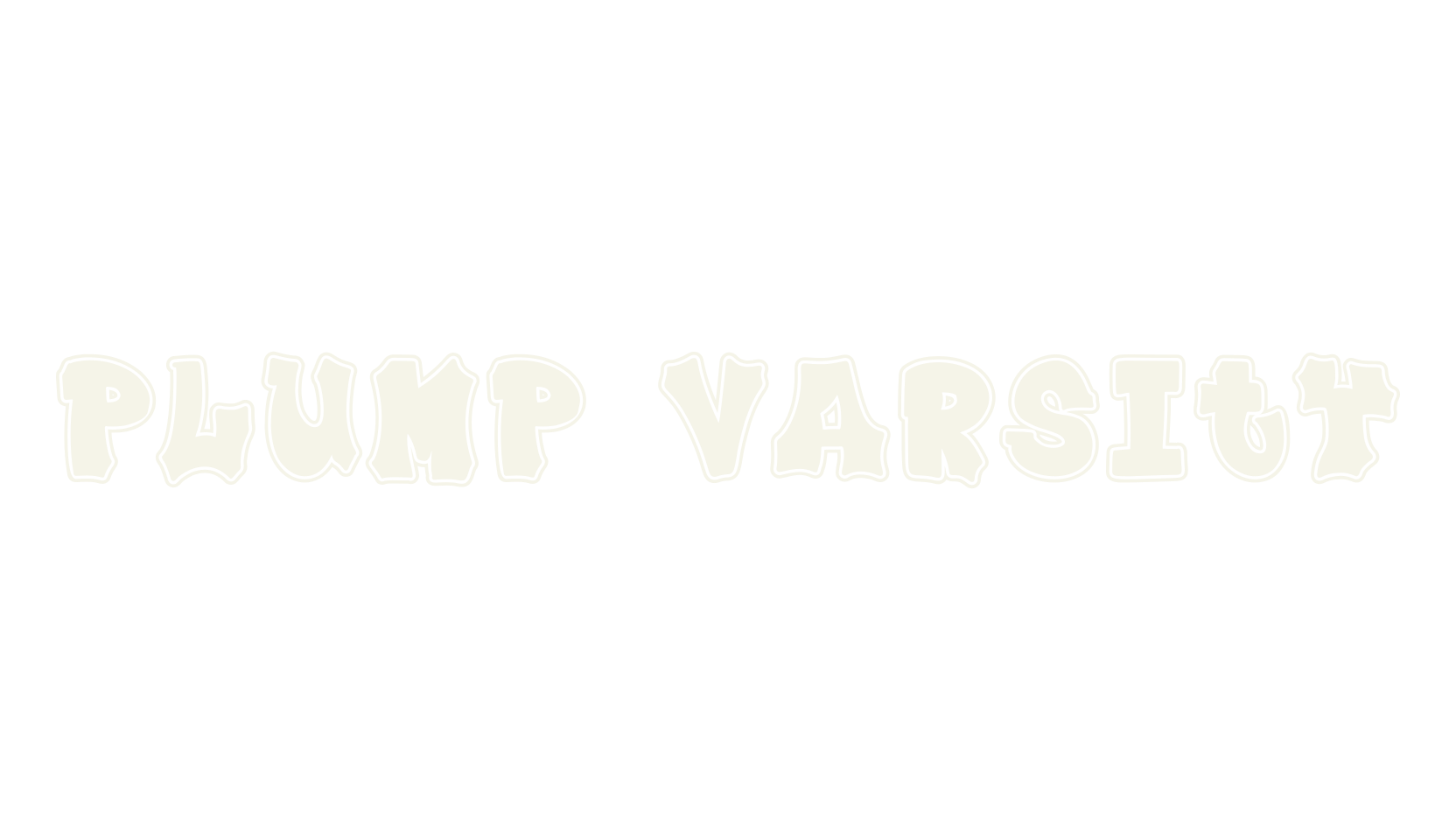 Plump Varsity, varsity font preview
