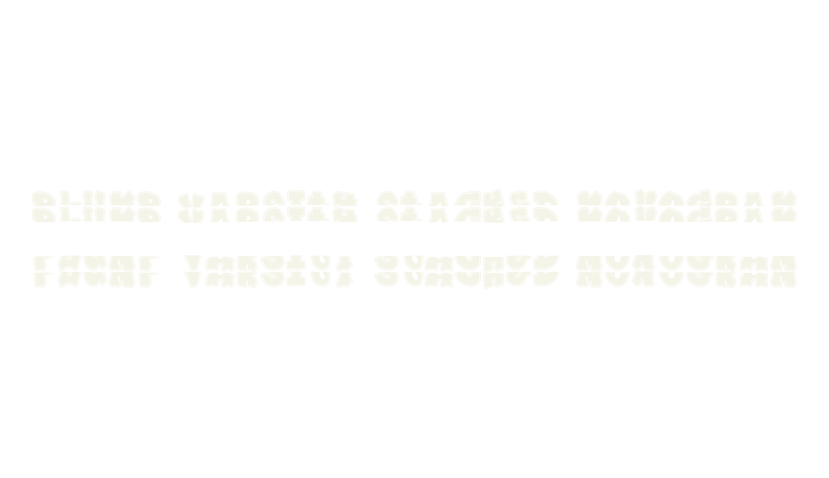 Plump Varsity Stacked Monogram, varsity font preview