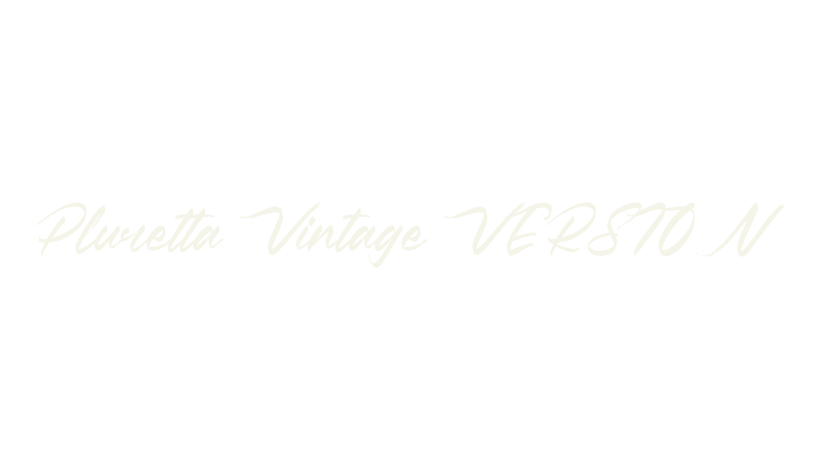 Pluretta Vintage VERSION, script font preview