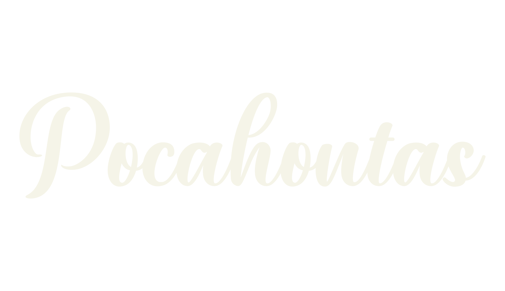 Pocahontas, stylish font preview