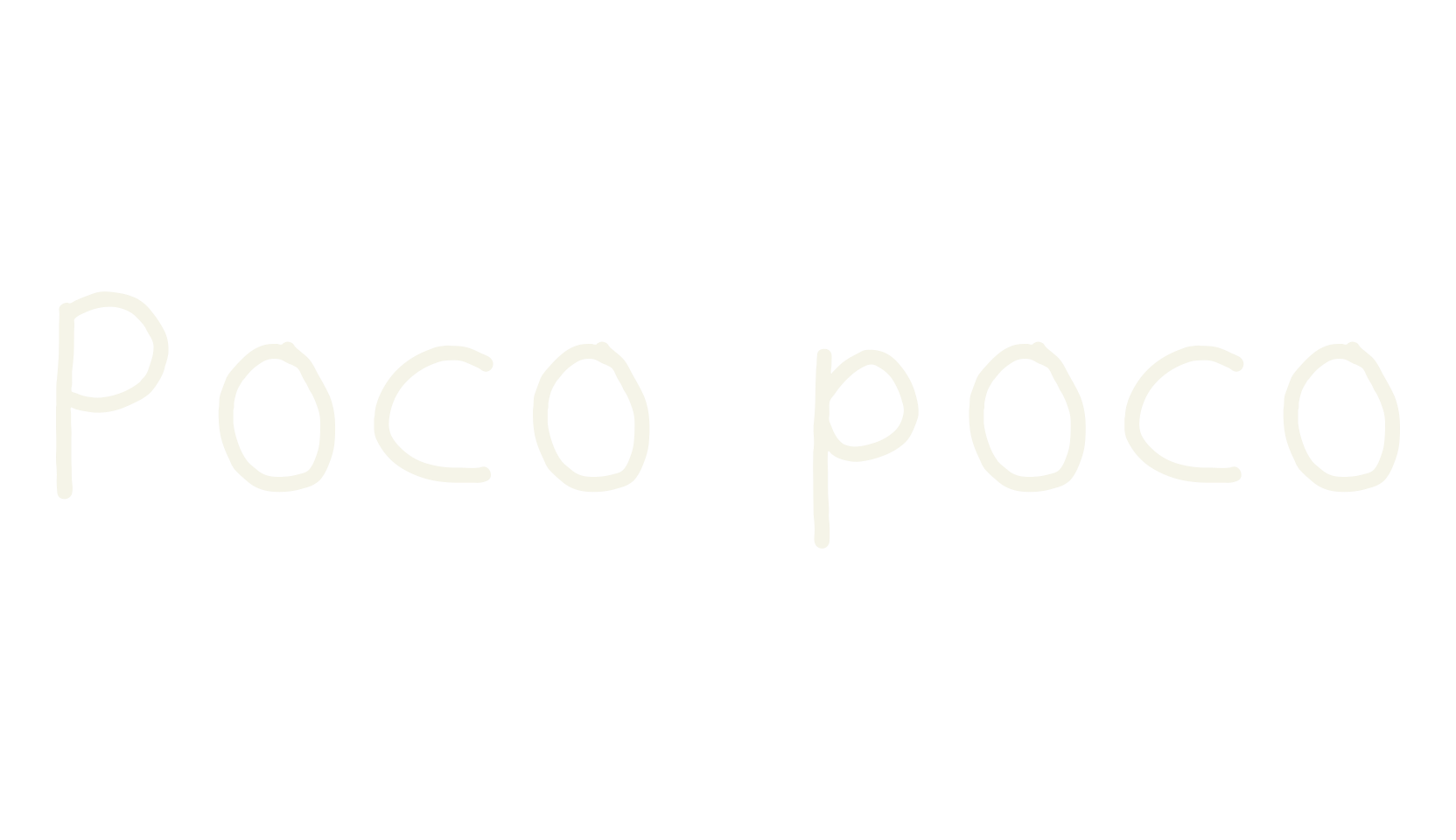 Poco poco, cute font preview