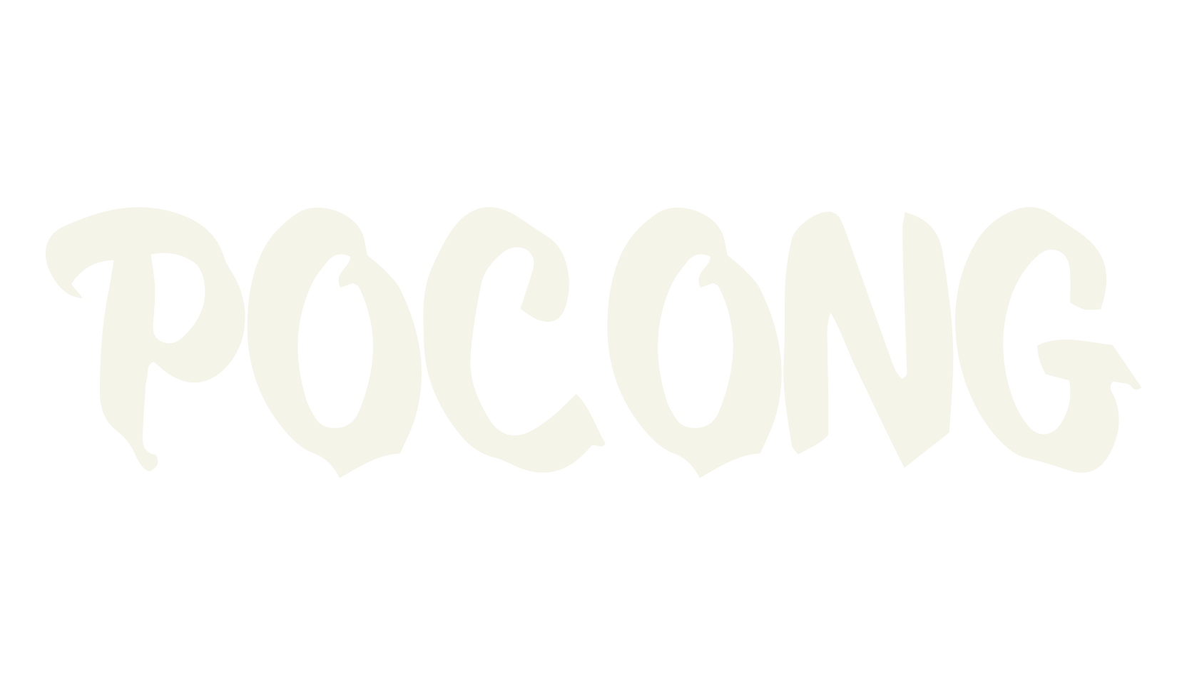POCONG, brush font preview