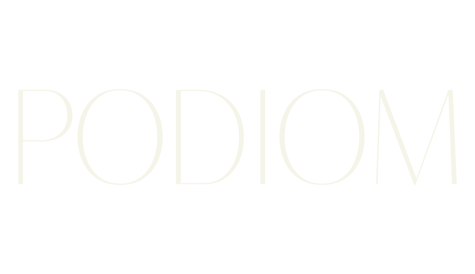 PODIOM, sans serif font preview