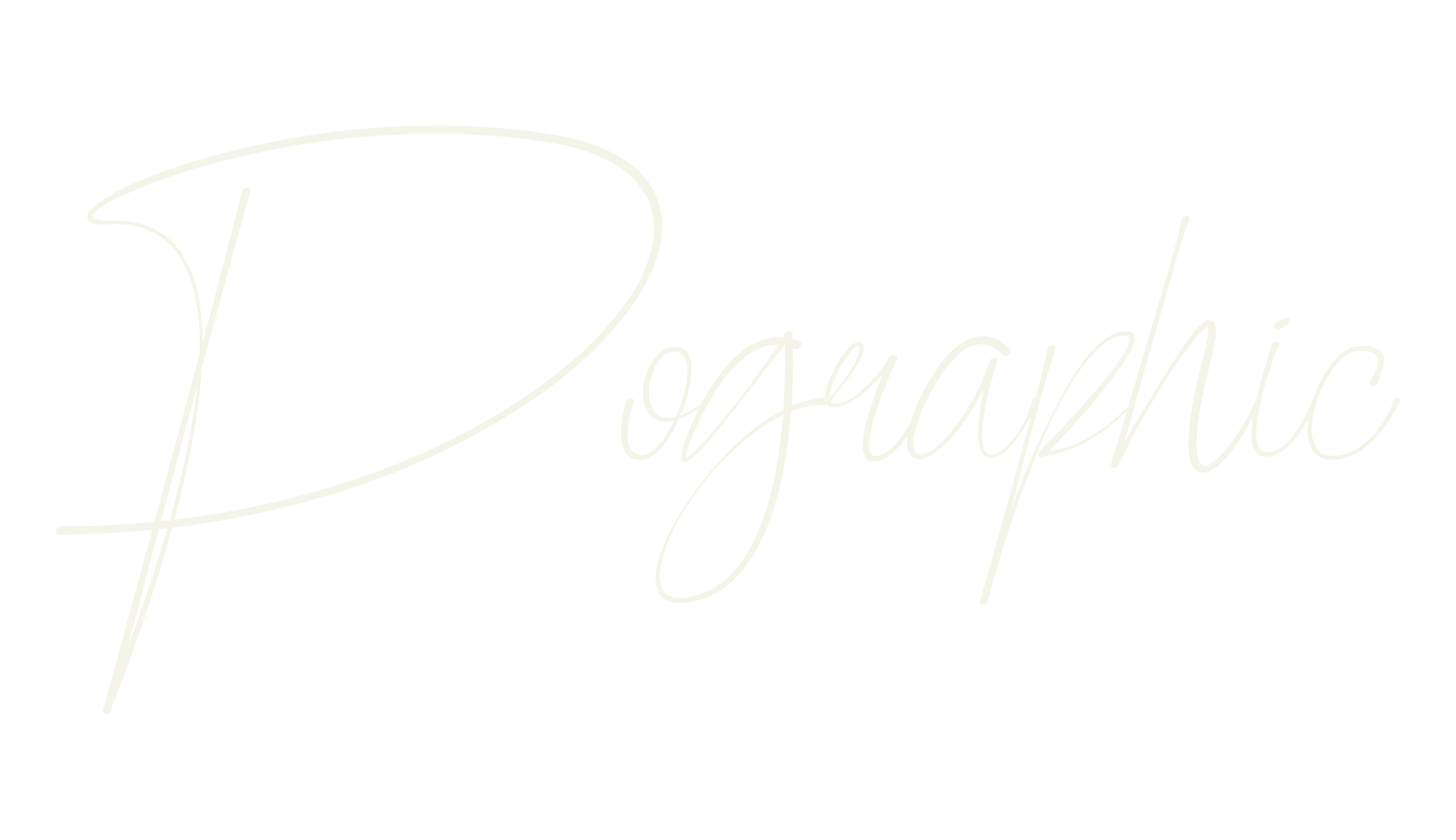 Pographic, calligraphy font preview