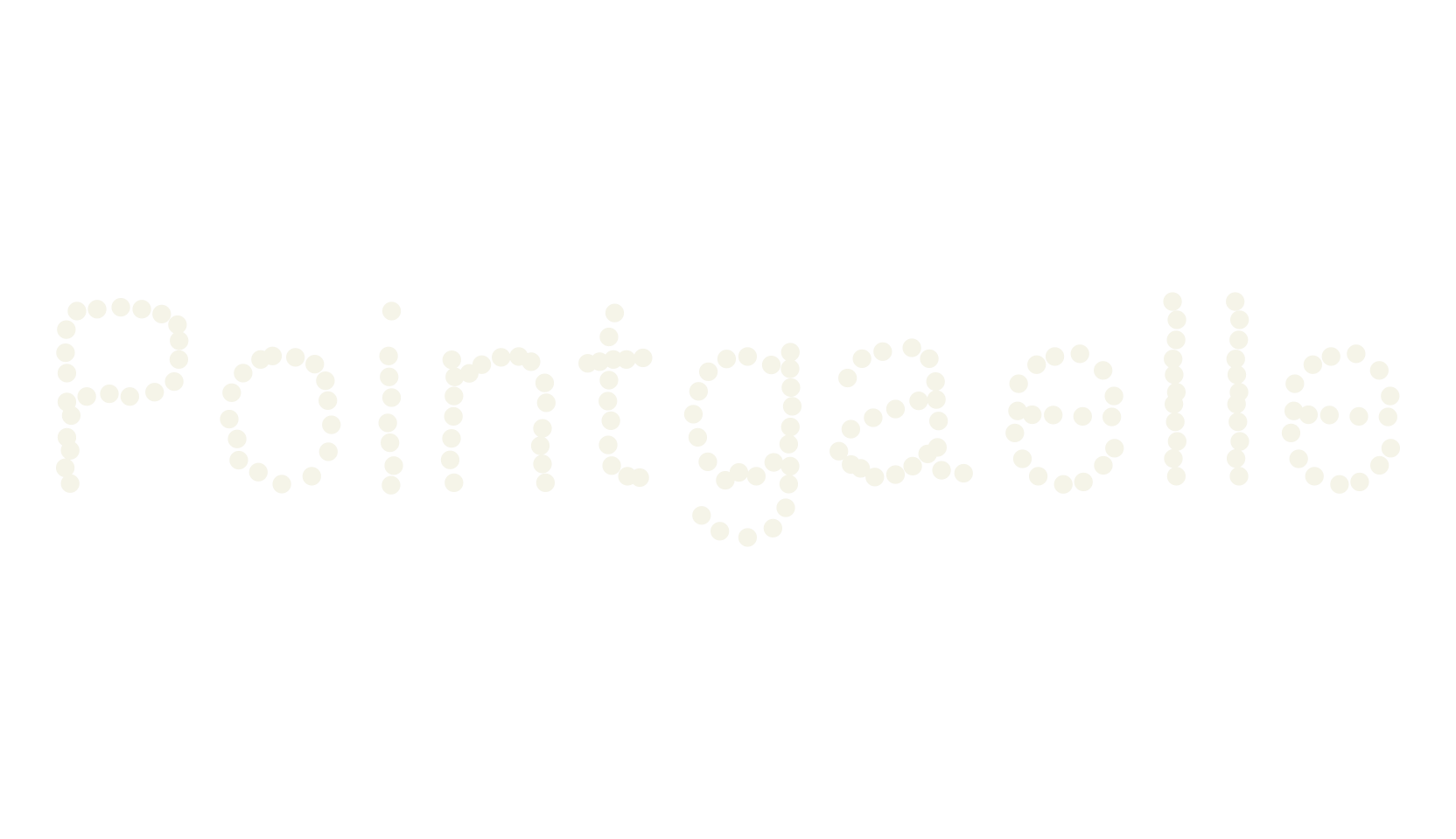 Pointgaelle, dotted font preview