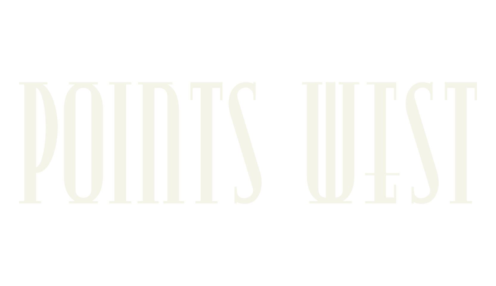 Points West, display market font preview