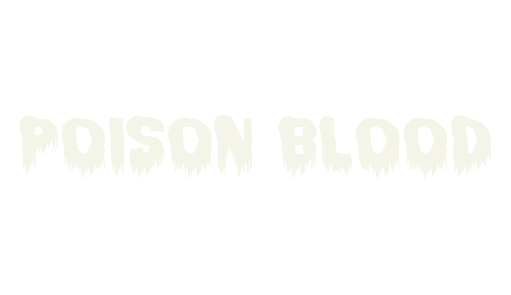 Poison Blood, halloween font preview