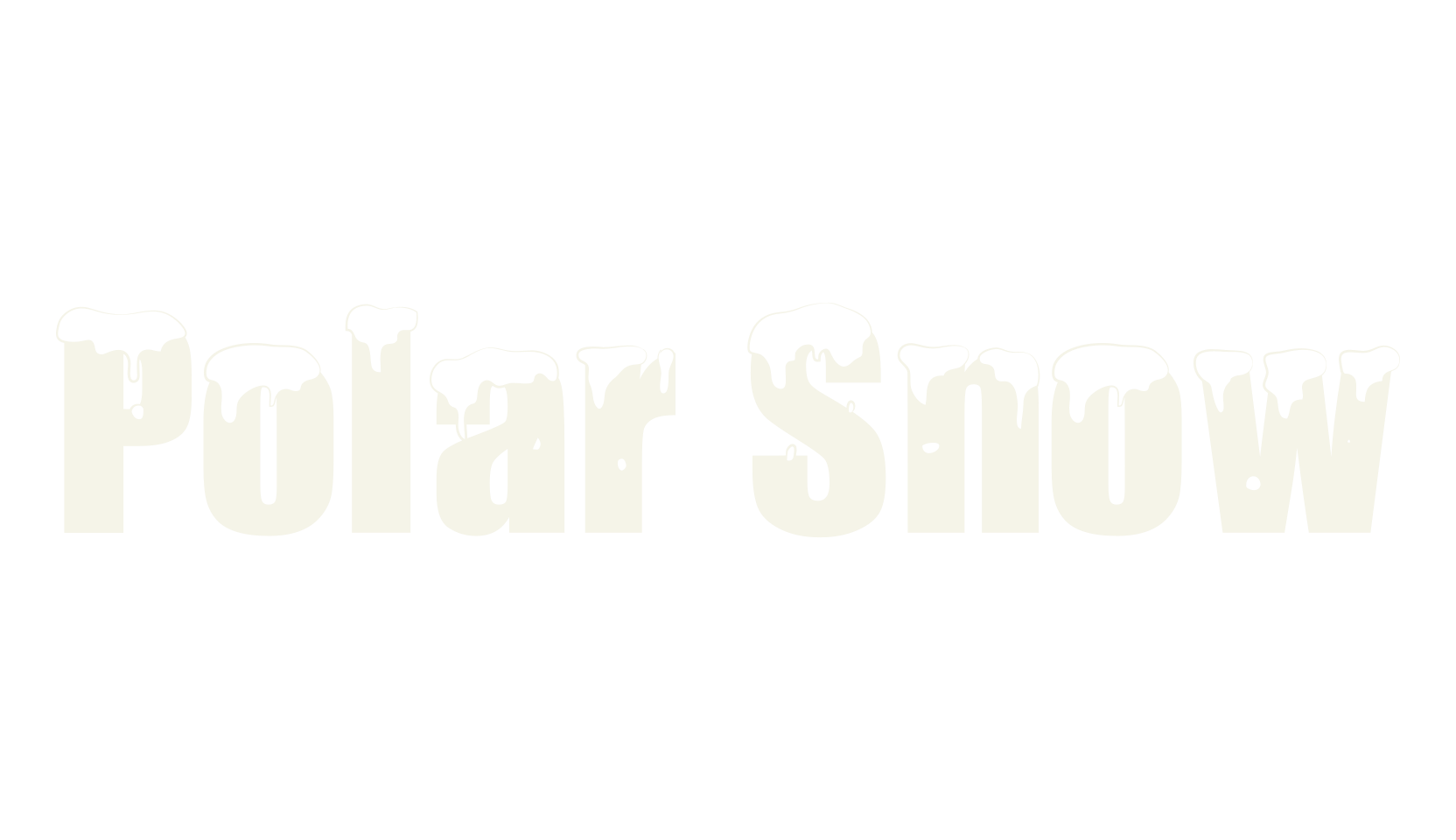 Polar Snow, christmas font preview