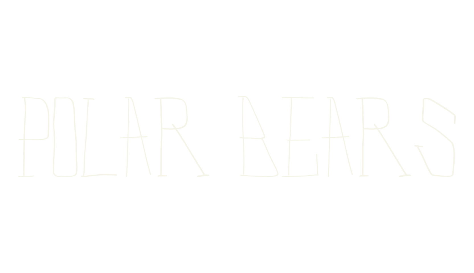 Polar Bears, handwriting font preview