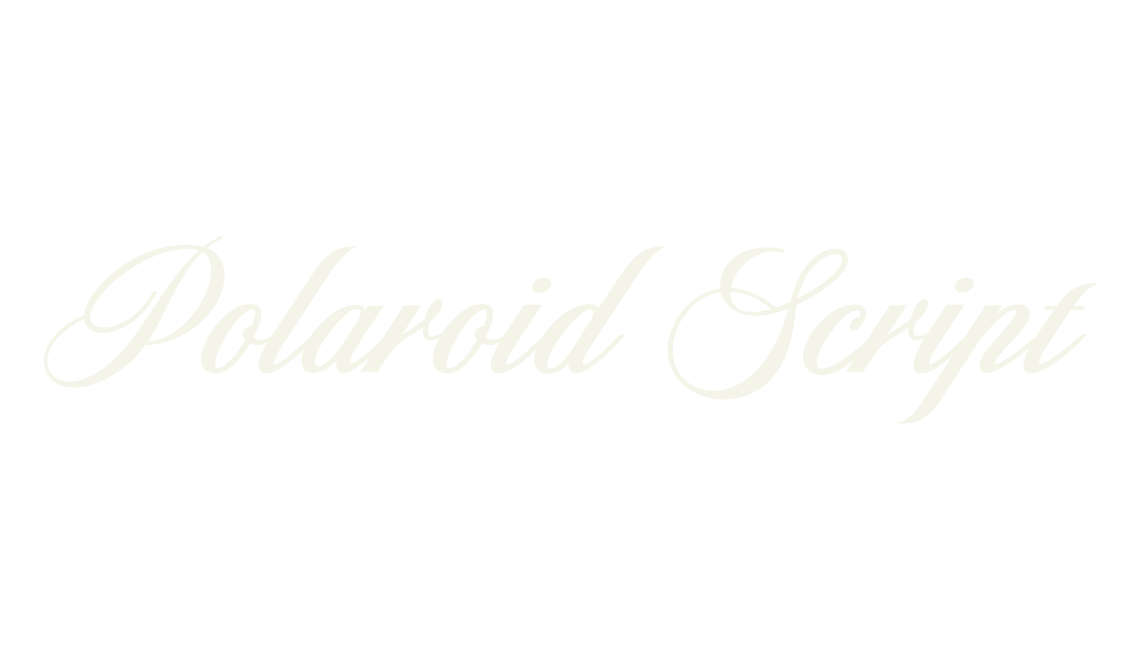 Polaroid Script, script font preview
