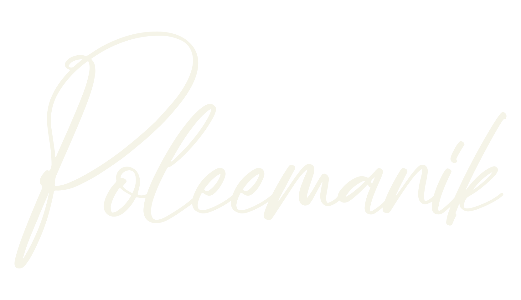 Poleemanik, cursive font preview