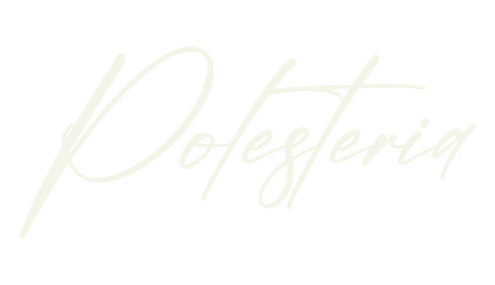 Polesteria, script font preview