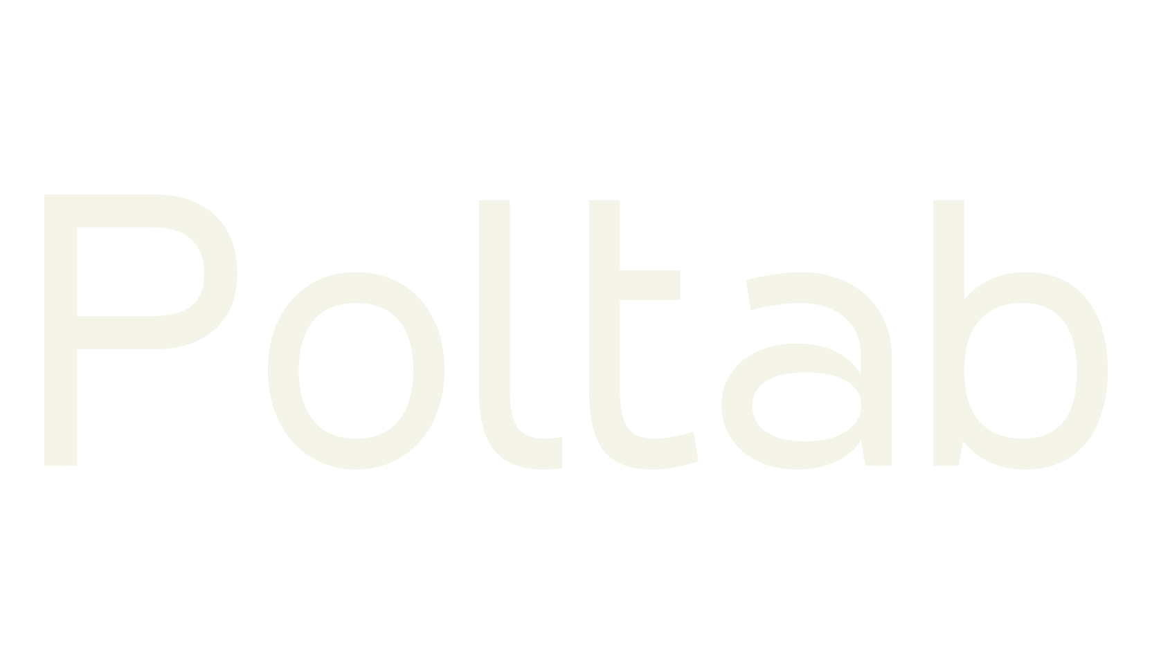 Poltab, bold font preview