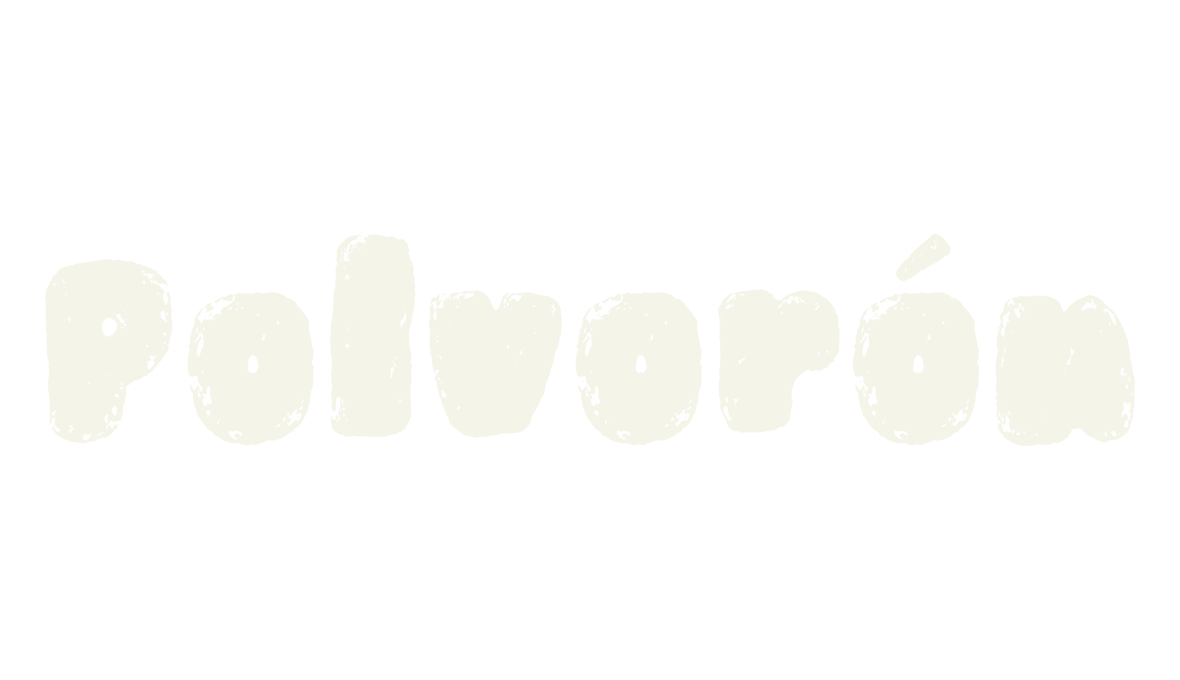 Polvorón, food font preview