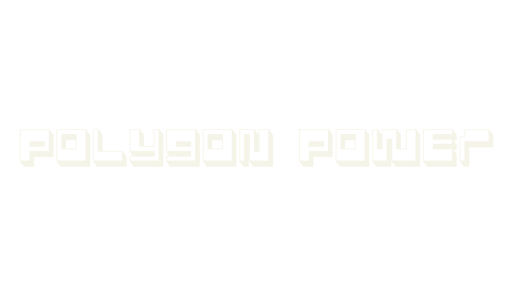 Polygon Power, shadow font preview