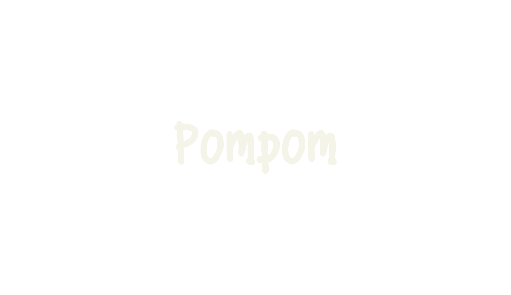Pompom, cute font preview