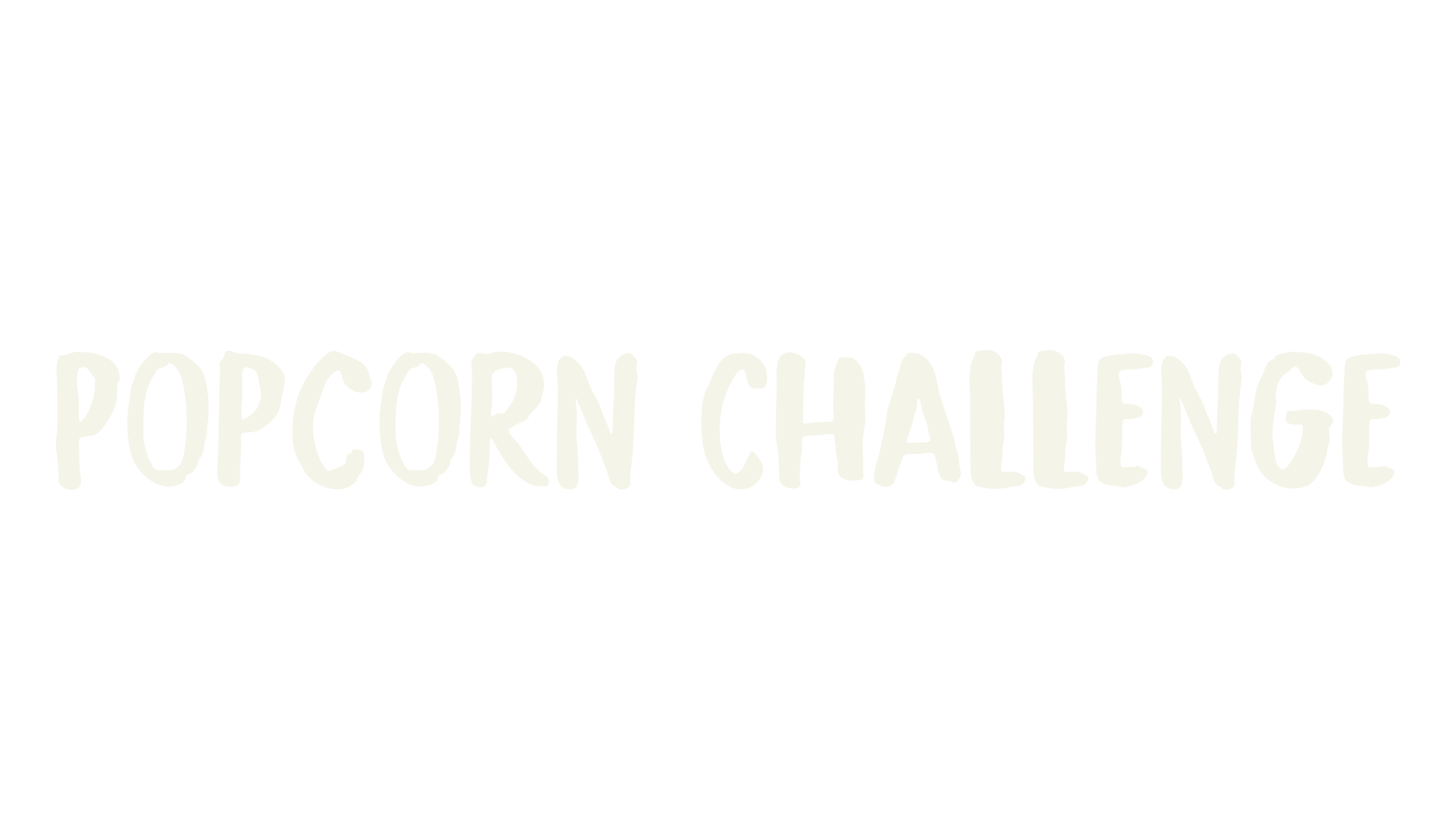 Popcorn Challenge, fantasy font preview