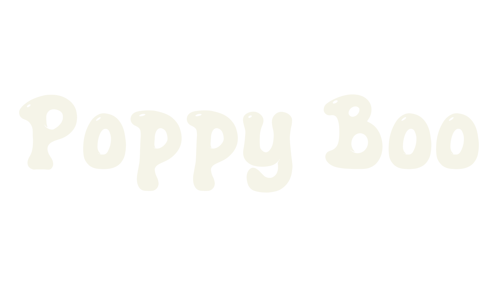 Poppy Boo, bubbly font preview