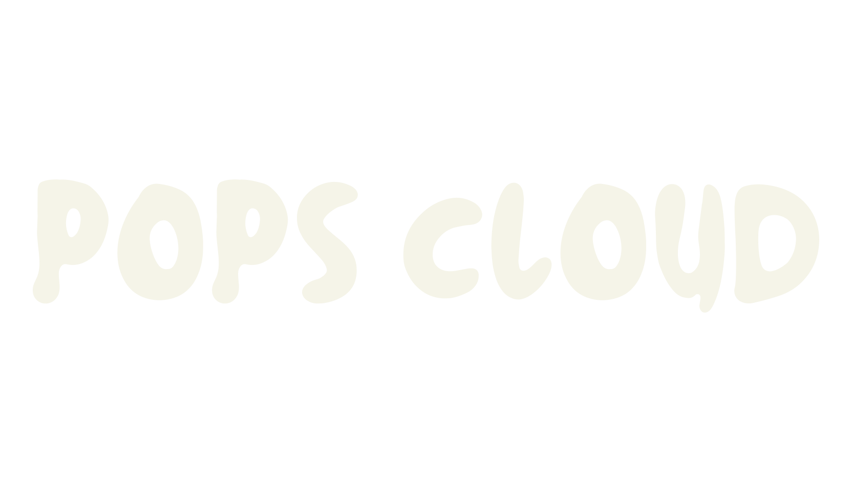 Pops Cloud, cute font preview