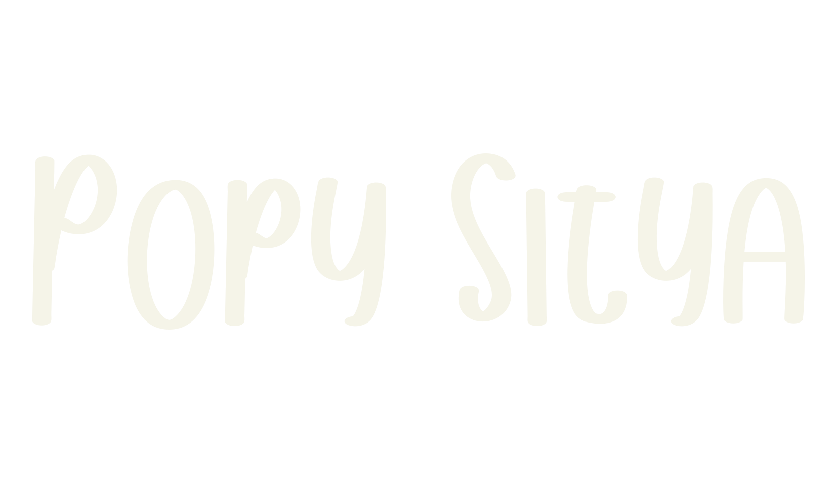 Popy Sitya, handwriting font preview