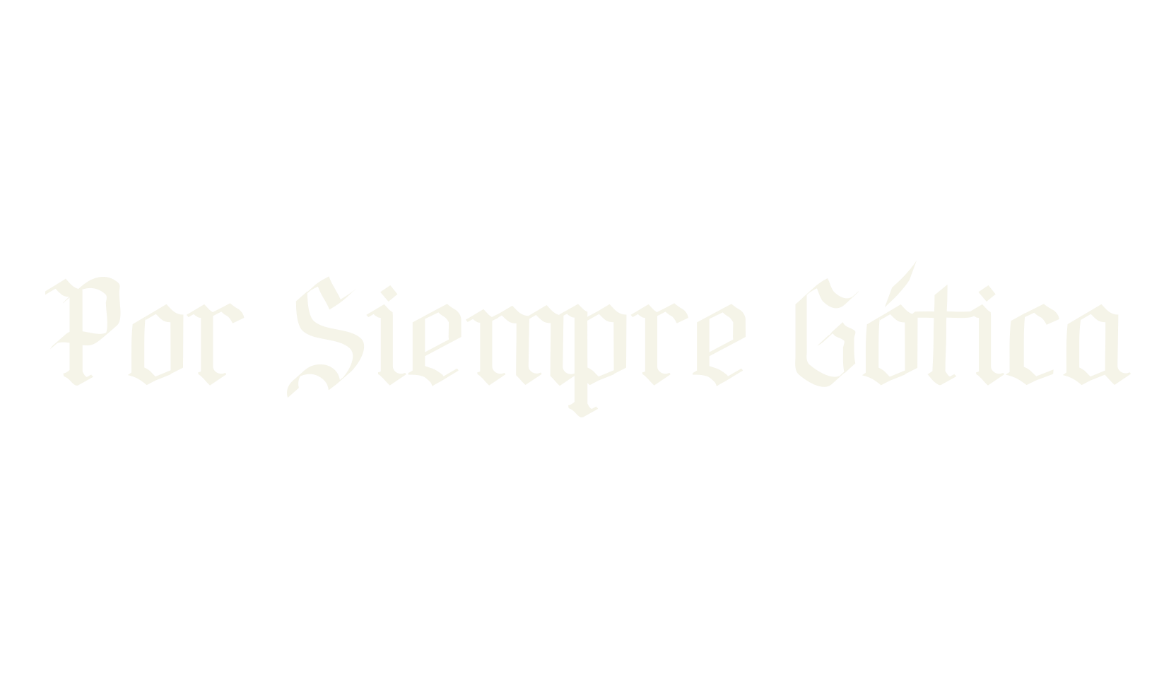 Por Siempre Gótica, gothic font preview