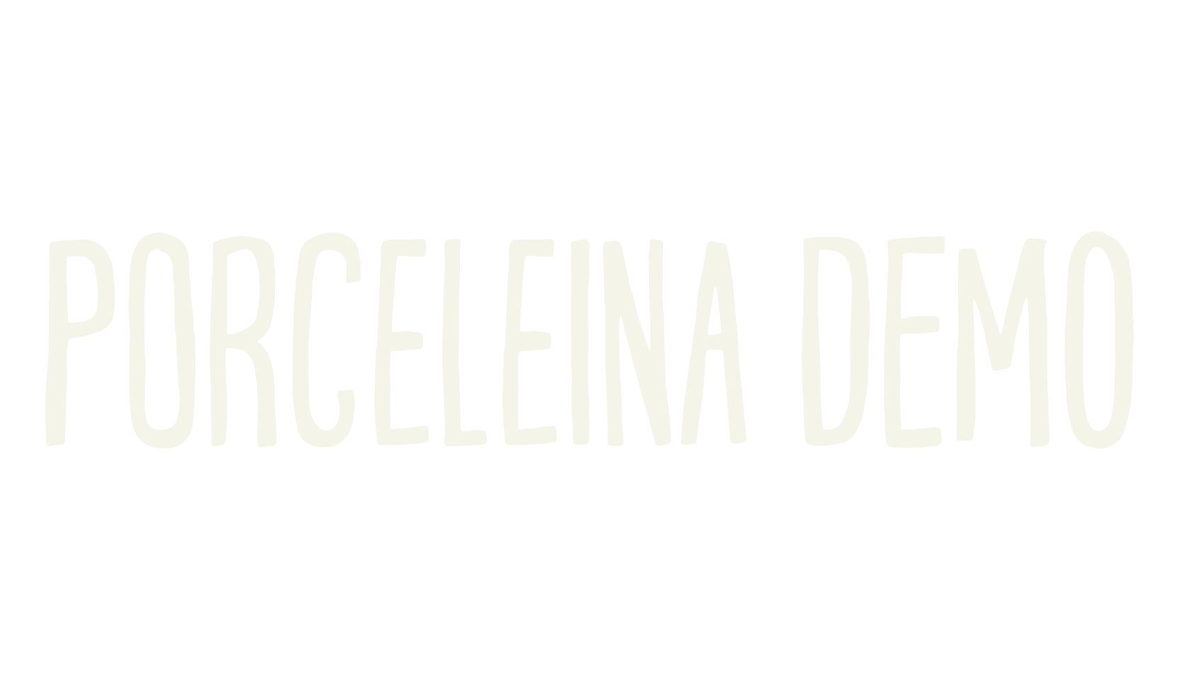 Porceleina DEMO, cool font preview