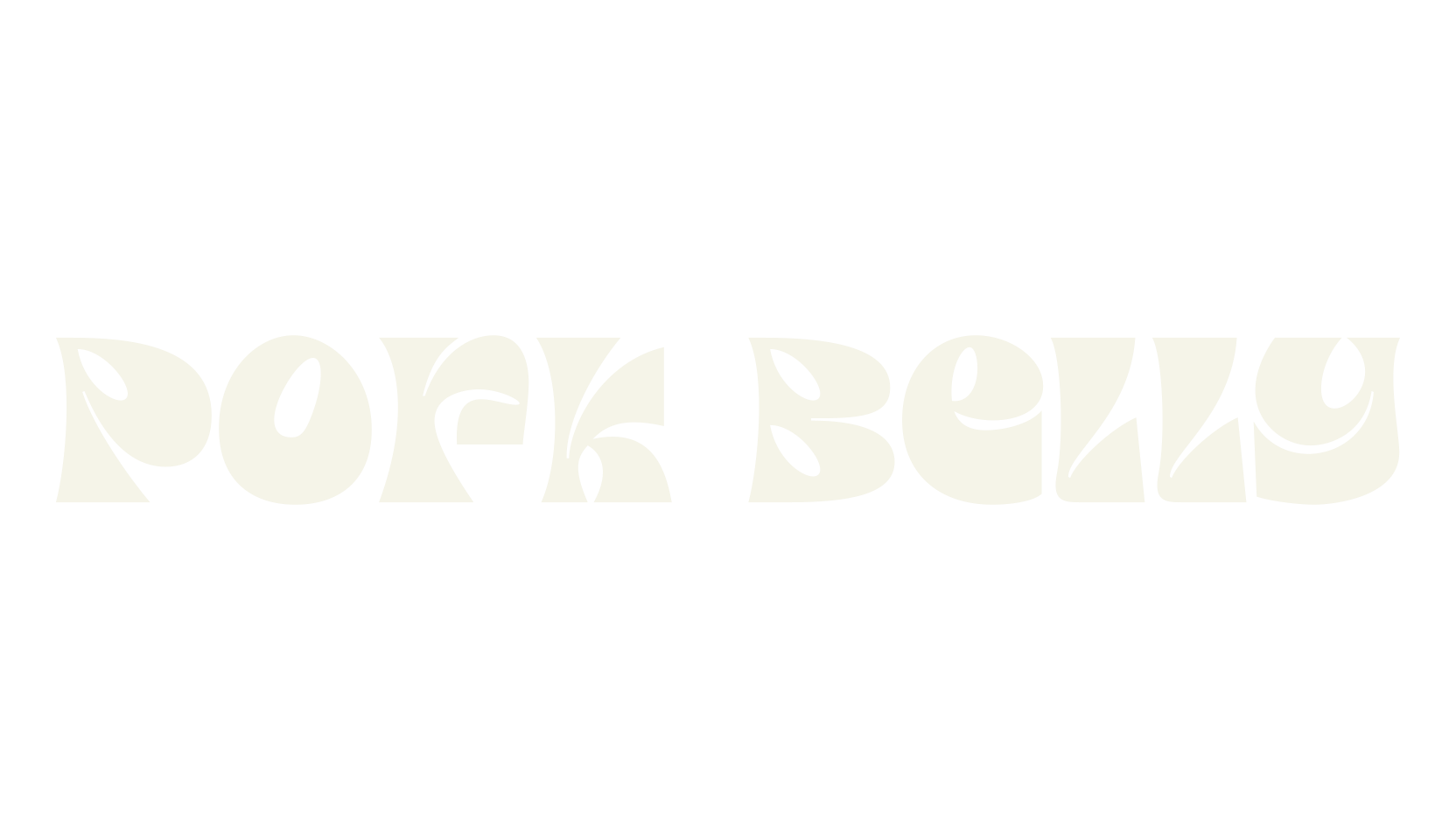Pork Belly, psychedelic font preview