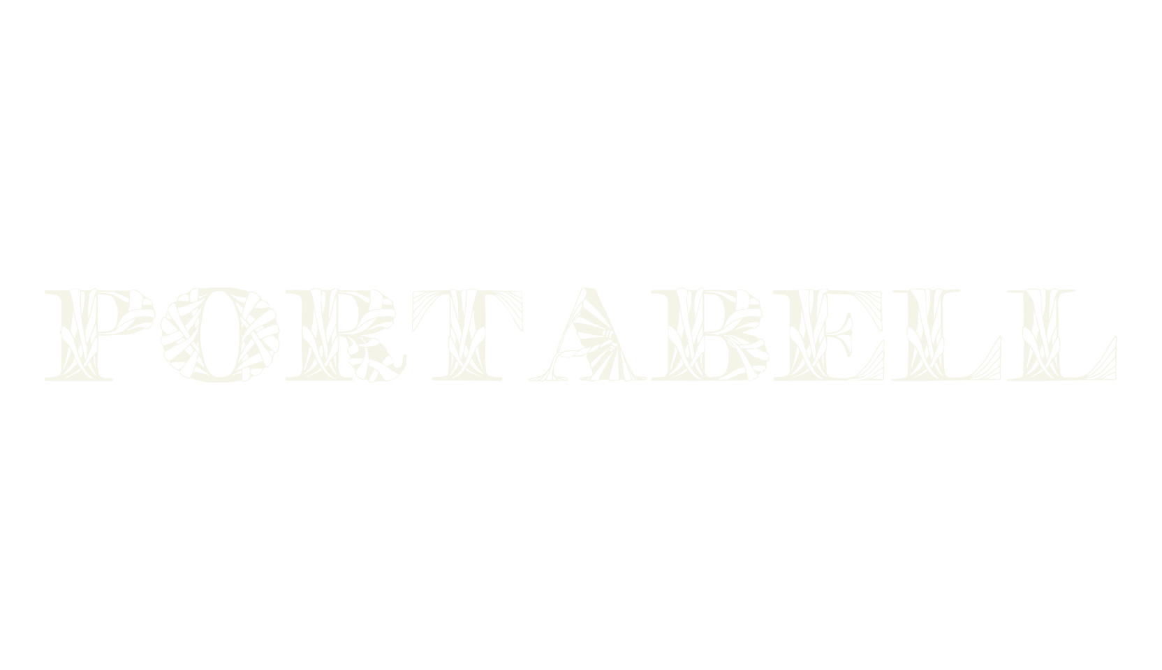 Portabell, fancy font preview